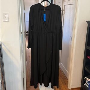 Allegrace long sleeve black dress 3X
